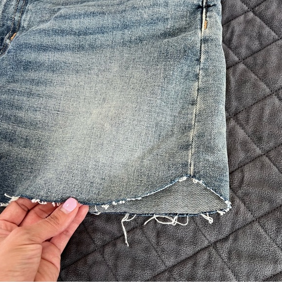 Madewell The Perfect Jean Short Women’s 30 Tulip Hem Denim High Rise Cut Off B4 - Picture 7 of 11